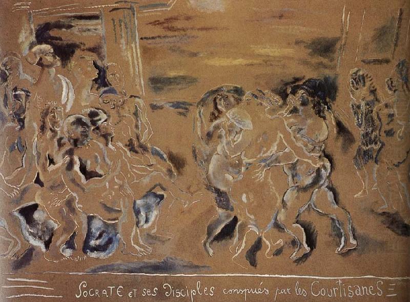 Jules Pascin Sogeladi-s disciple and callet china oil painting image